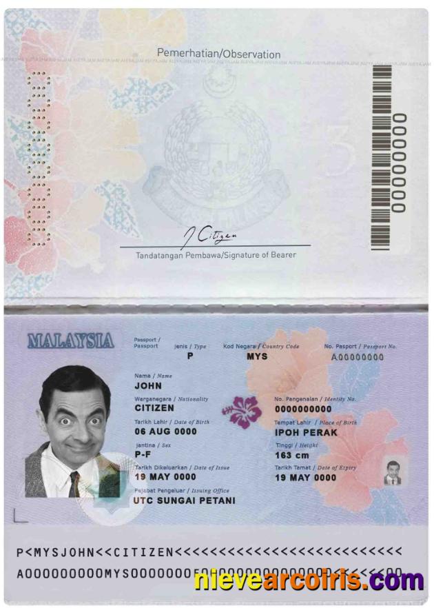Malaysia passport, version 1 (2017 – present)